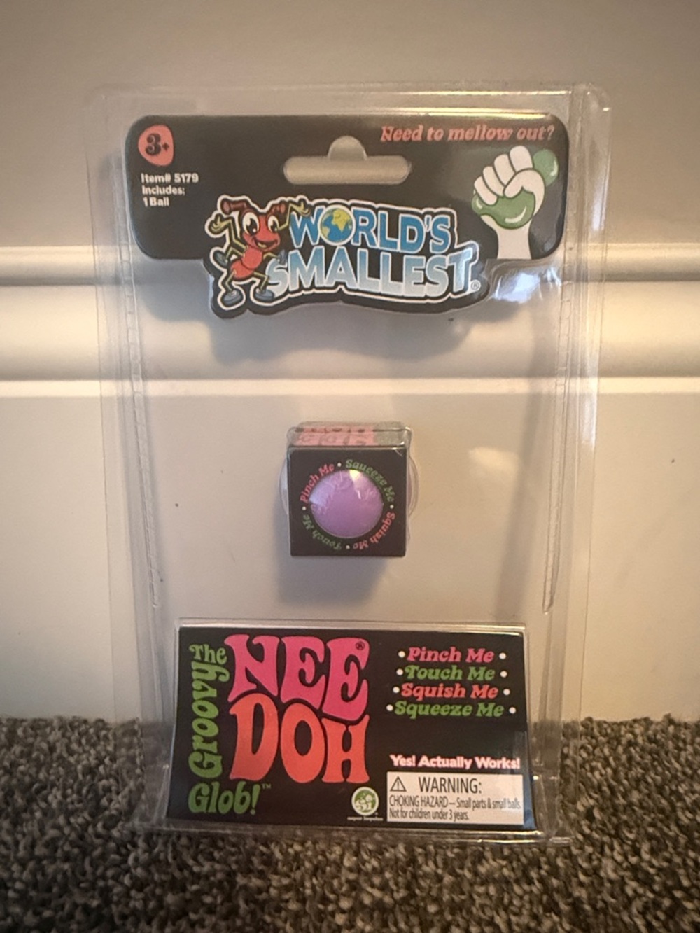 Ultra Rare! Groovy NeeDoh Glob - Purple Mini Squeeze Toy purple